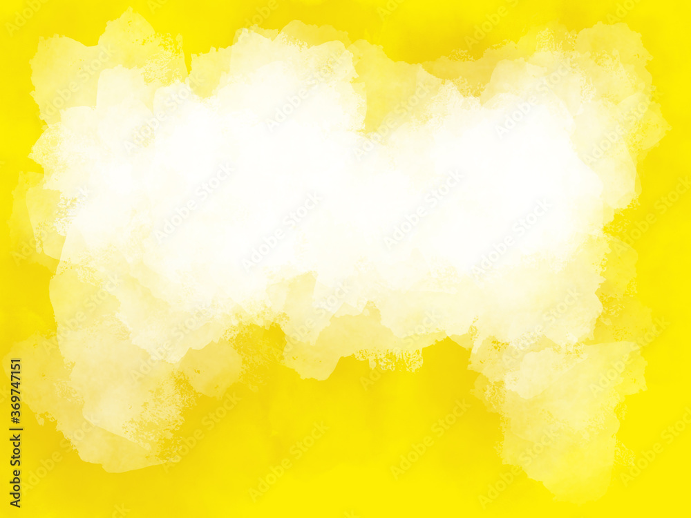 Abstract pattern white spots of paint on yellow background