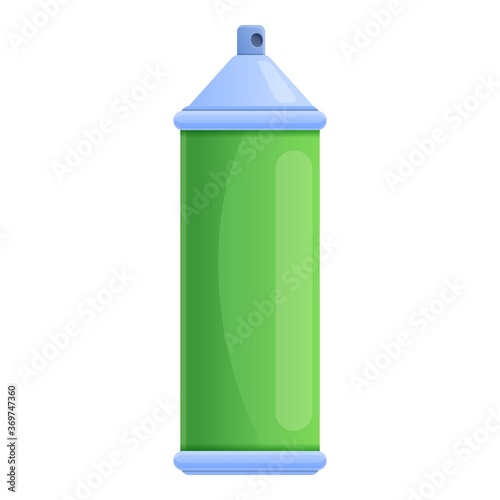 Metal disinfection gas bottle icon. Cartoon of metal disinfection gas bottle vector icon for web design isolated on white background