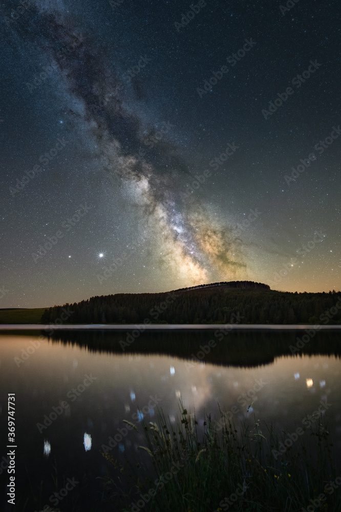 The Milky way in Auvergne, France