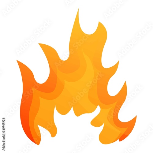 Warm flame icon. Cartoon of warm flame vector icon for web design isolated on white background