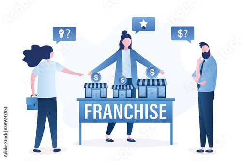 Various company or people wants to buy ready-made business. Businesswoman offer various franchises and licenses.