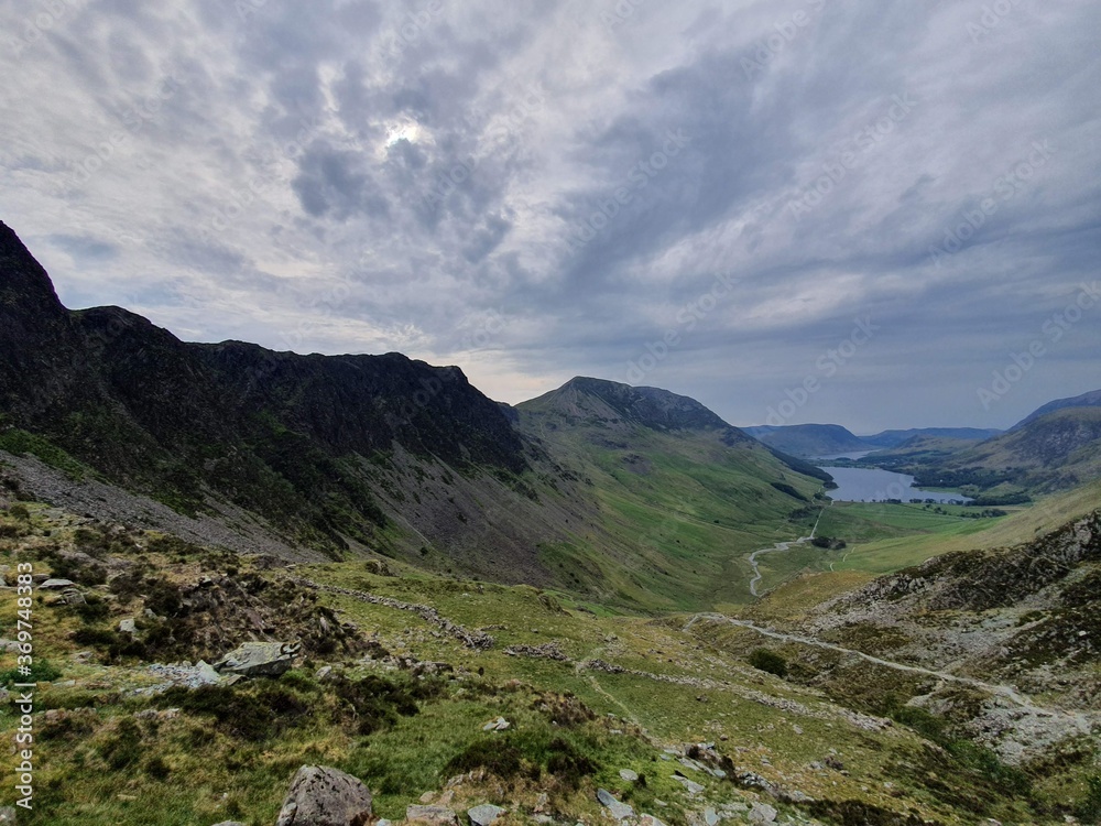 View over Buttermere, Lake District National Park. View over Buttermere, Lake District National Park.