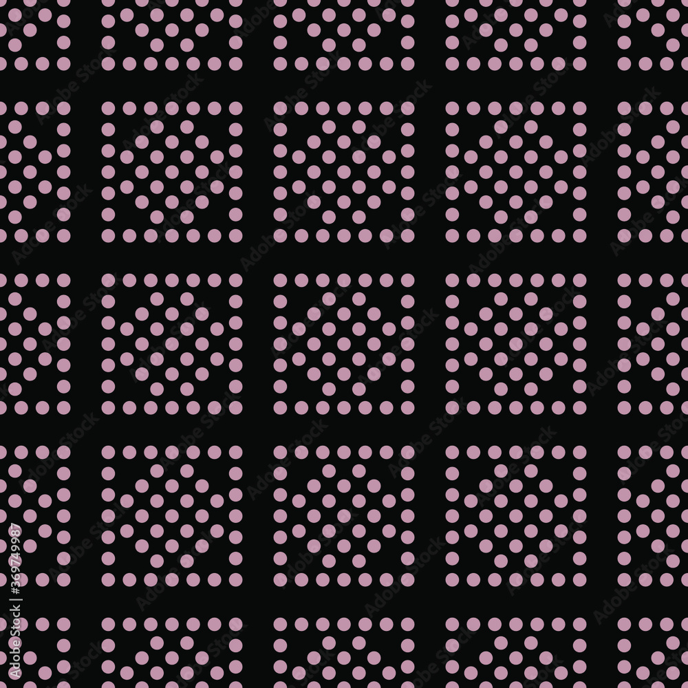 Modern stylish texture. Dots in rectangles. Repeating geometric tiles. Seamless pattern.