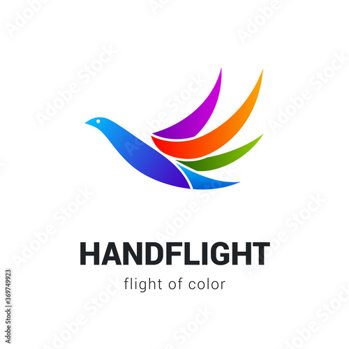 Abstract and Stylized Flying Bird Emblem. Suitable for Creative Industry, Multimedia, Entertainment or Educations on White Background Free Download Abstract and Stylized Flying Bird Emblem. Suitable for Creative Industry, Multimedia, Entertainment or Educations on White Background - GFXLoad