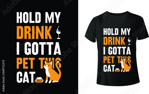 Cats trendy t shirt design