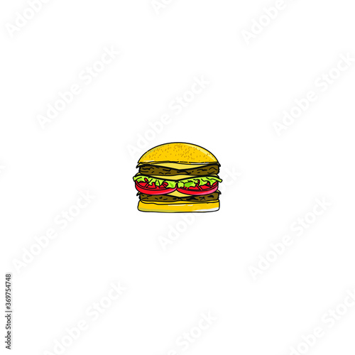 fast food hamburger