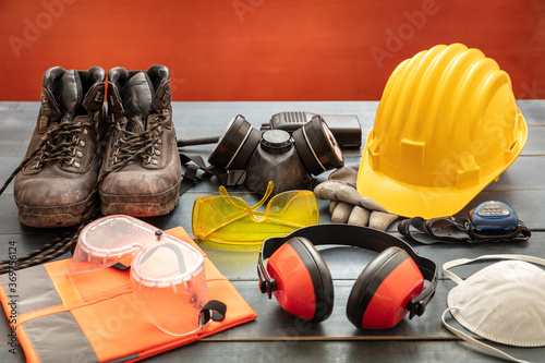 Fototapeta Work safety protection equipment