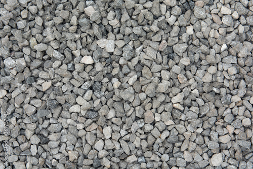 Crushed stone texture background, Coarse gravel