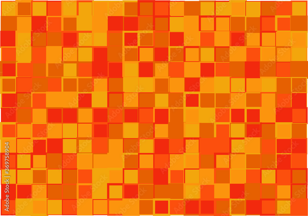 Mosaic from vector squares with trendy red and orange colors and different sized borders in shades of colors for web, cover, wrapping paper, art, etc. backgrounds Mosaic from vector squares with trendy red and orange colors and different sized borders in shades of colors for web, cover, wrapping paper, art, etc. backgrounds