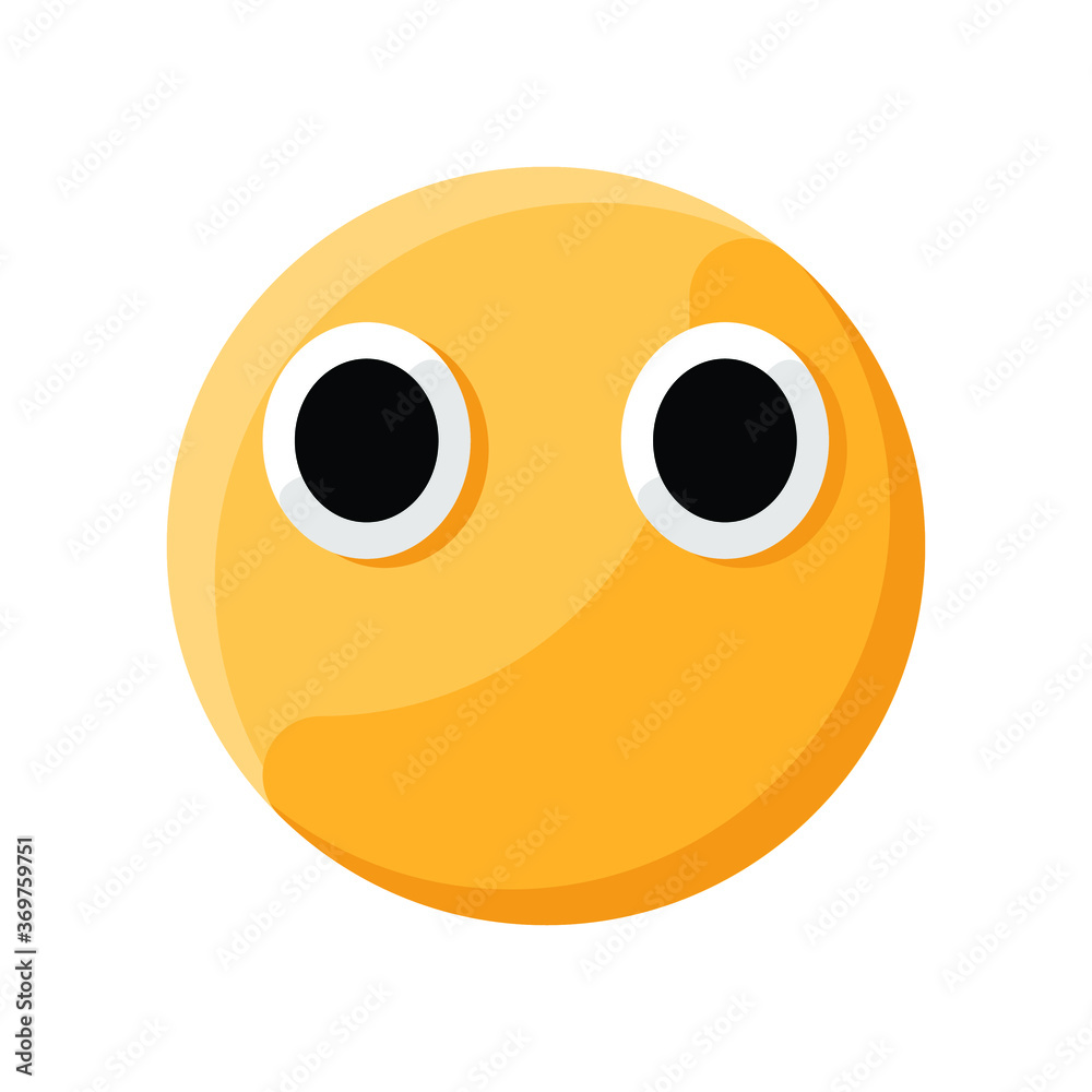 Blank No Mouth Face Emoji Illustration Creative Design Vector