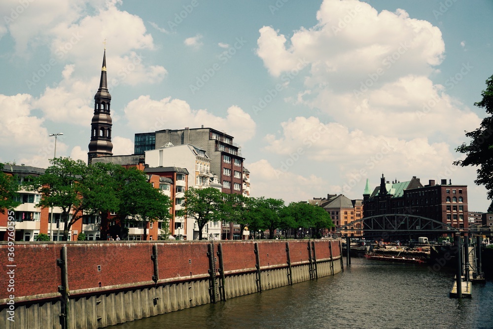 Naklejka premium A European Street