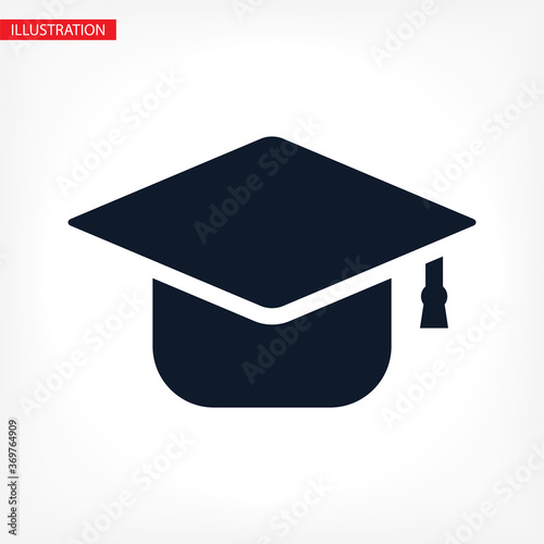 Graduation hat icon . vector Graduation hat . illustration Graduation hat . 10 eps Graduation hat . simple image