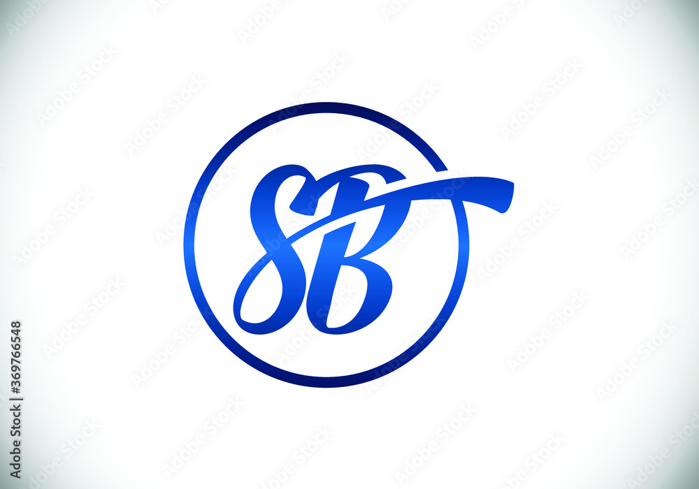 S B Initial Letter Logo Design Vector Template. S B monogram Logo.
