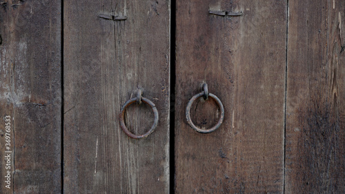 old wooden door