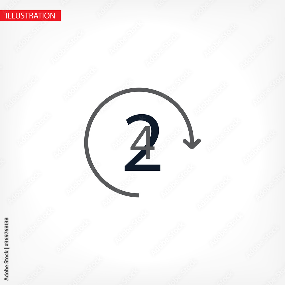 24 hours 10 eps bond icon design vector graphic 24 hours 10 eps bond icon design vector graphic