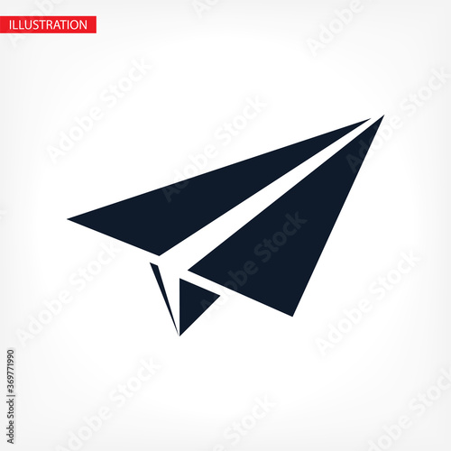 paper plane send message vector icon on a white background. paper airplane flat icon for web, mobile and