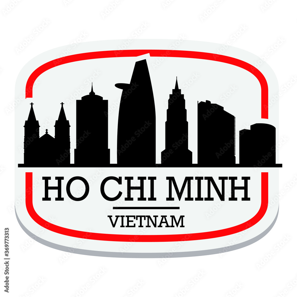Ho Chi Minh Vietnam Label Stamp Icon Skyline City Design Tourism. Ho Chi Minh Vietnam Label Stamp Icon Skyline City Design Tourism.