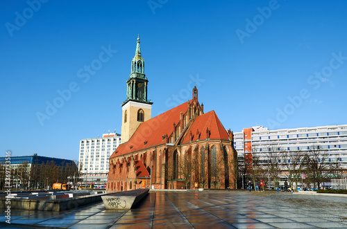 Germany. Berlin. St. Mary's Church in Berlin. February 16, 2018