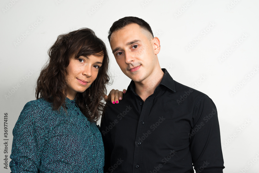 Portrait of couple together and in love Portrait of couple together and in love