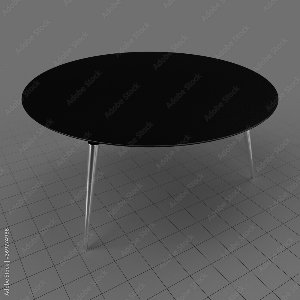 Modern coffee table Stock 3D asset Adobe Stock