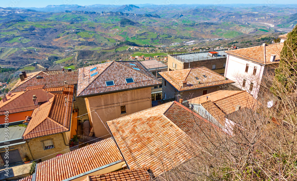 Obraz premium Rooftops of San Marino