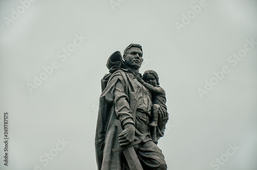 Germany. Berlin. Treptow Park. Memorial to the Warrior the Liberator in Berlin. February 17, 2018