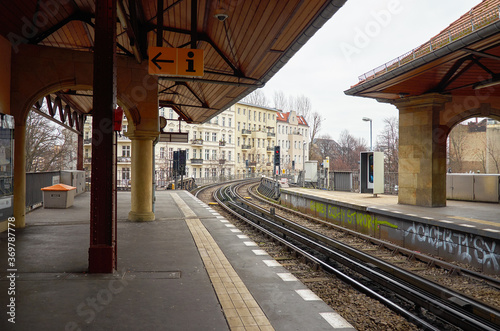 Germany. Berlin. Metro station in Berlin. February 17, 2018