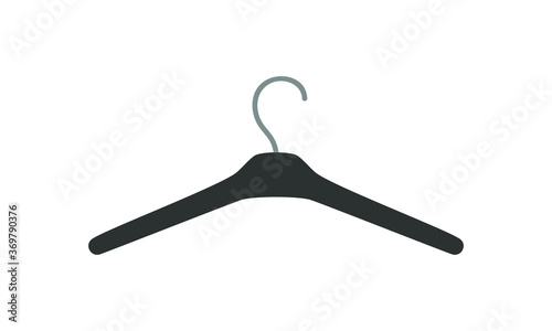 Clothes hanger on a white background