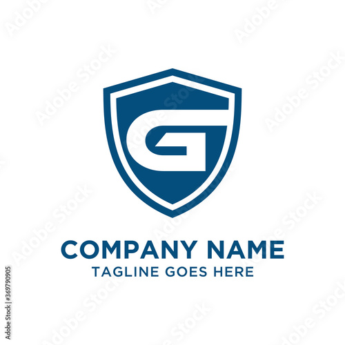 G Letter Shield Logo Vector Design Template