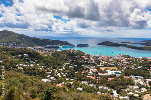View of Charlotte Amalie, capital city of the U.S. Virgin Islands, Caribbean © Ian Kennedy