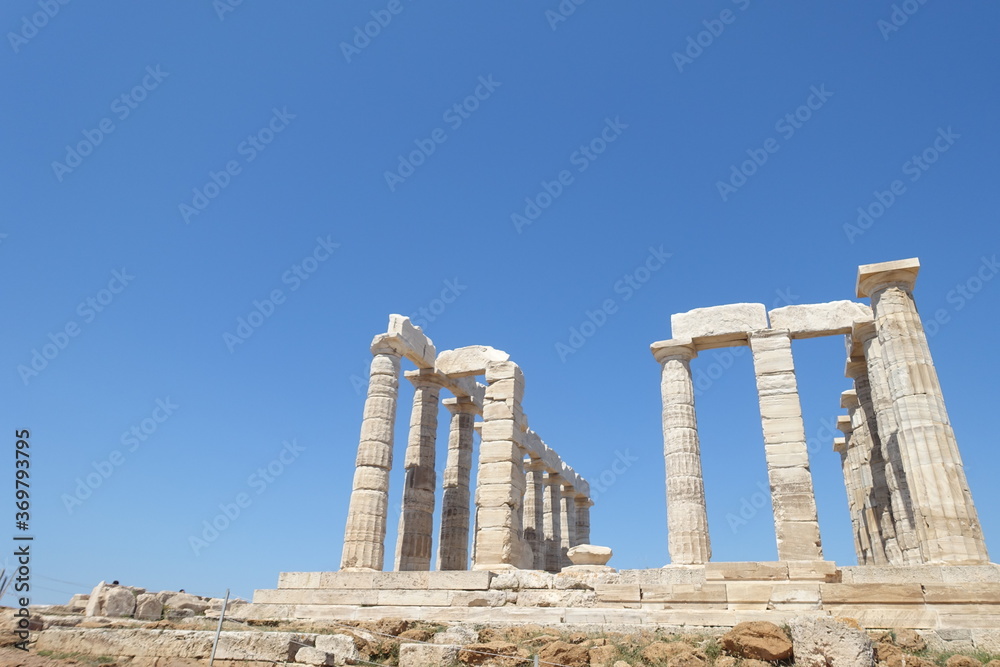 travel in Greek Temple of Poseidon Athens
