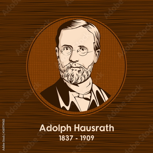 Adolph Hausrath (1837 - 1909), a German theologian, was born at Karlsruhe. photo