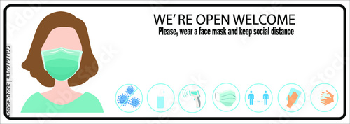 Come in, we are open please wear a face mask.