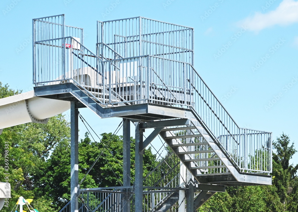 Stairs to Water Slide Stairs to Water Slide