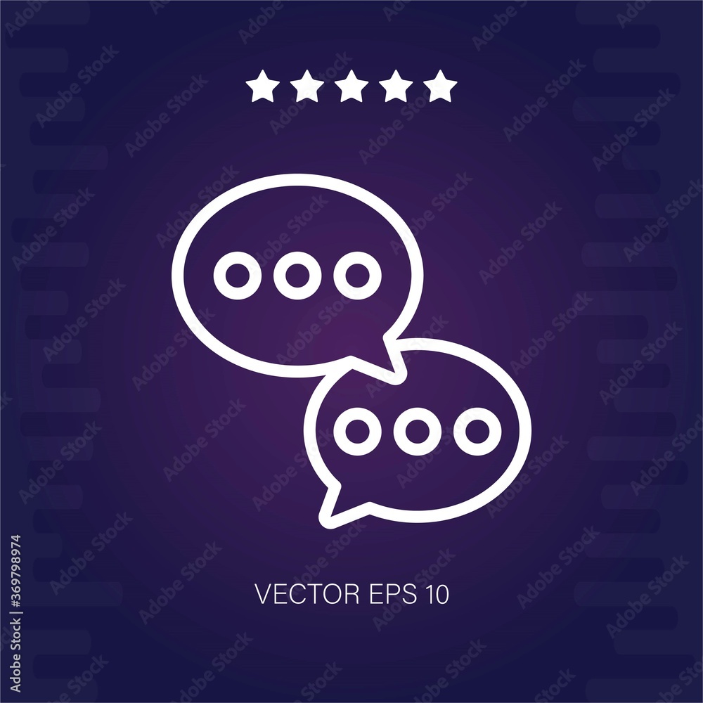 chat vector icon modern illustration