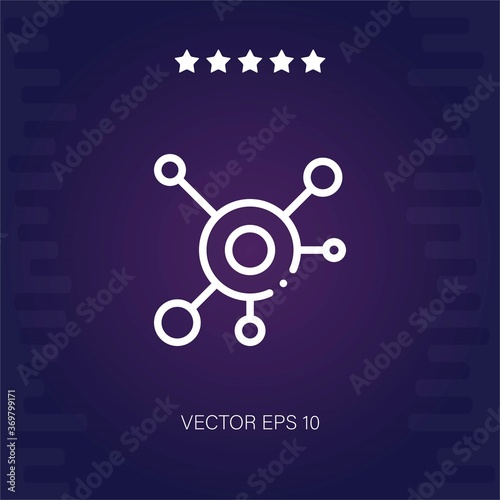 social media vector icon modern illustration