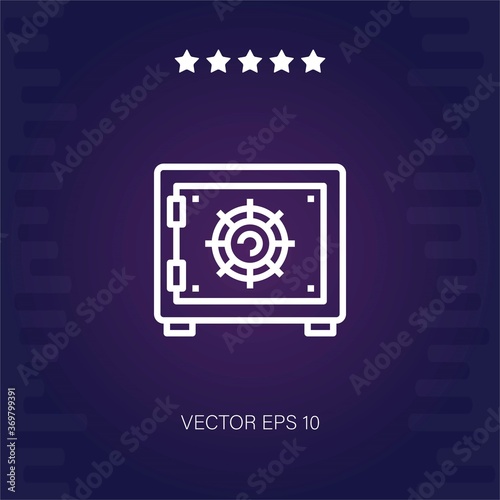 safe box vector icon modern illustration
