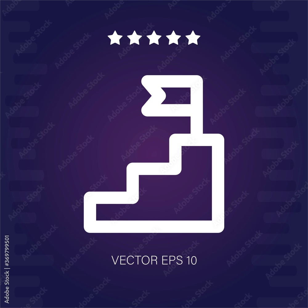 Obraz premium goal vector icon modern illustration