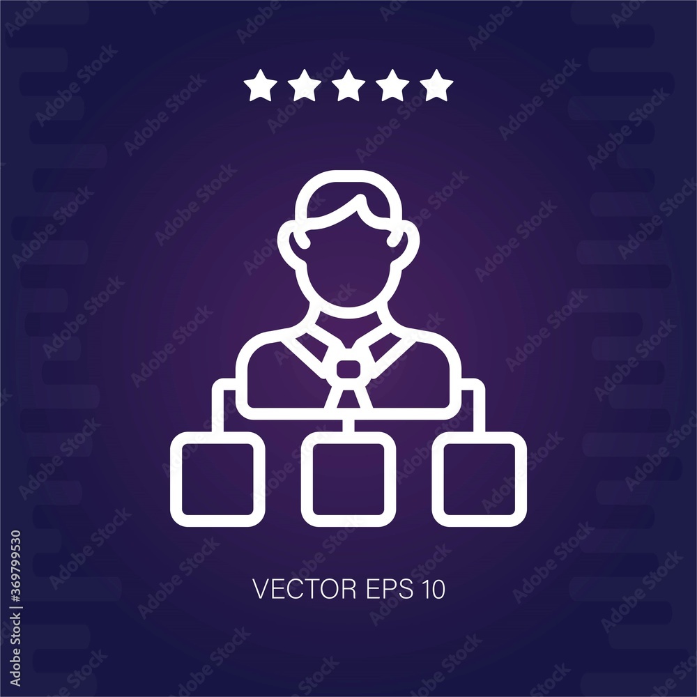 hierarchy vector icon modern illustration