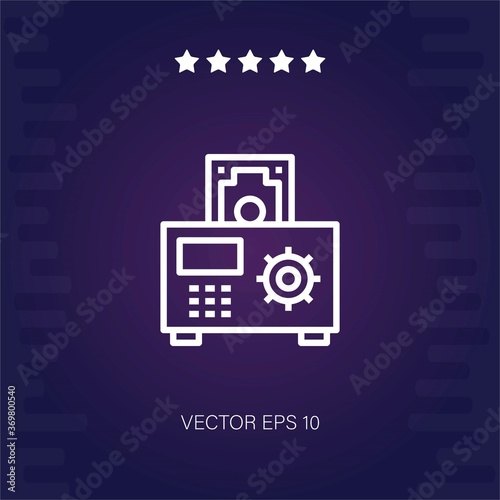 safe box vector icon modern illustration