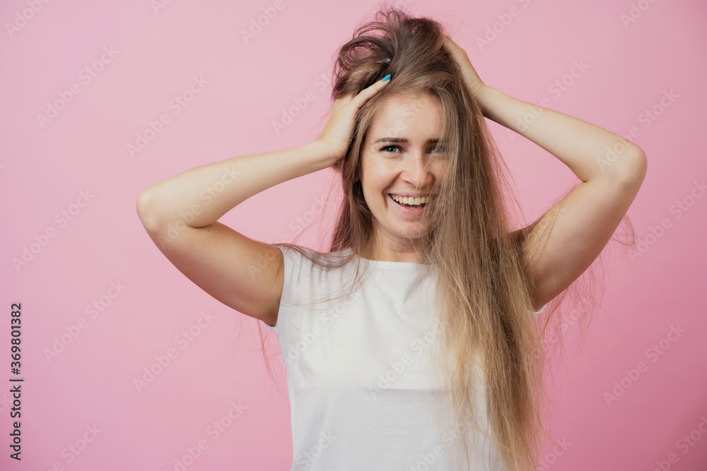 young woman with headache young woman with headache