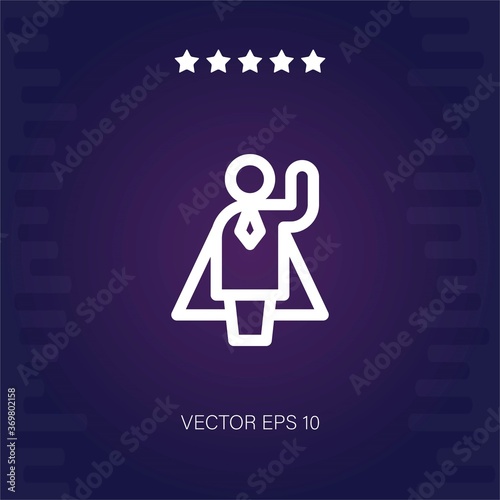 SUPERWOMAN vector icon modern illustration