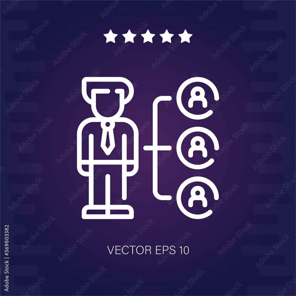 manager vector icon modern illustration
