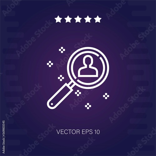 headhunting vector icon modern illustration