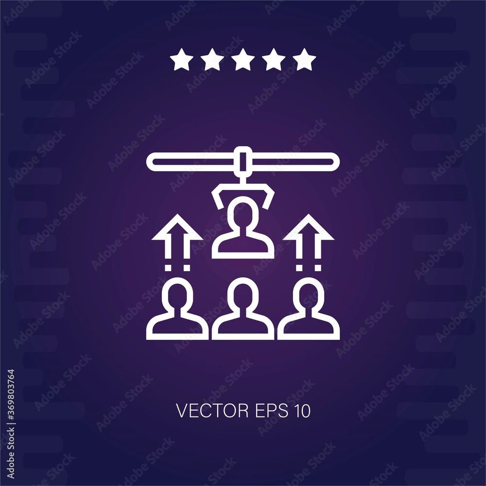 recruitment vector icon modern illustration