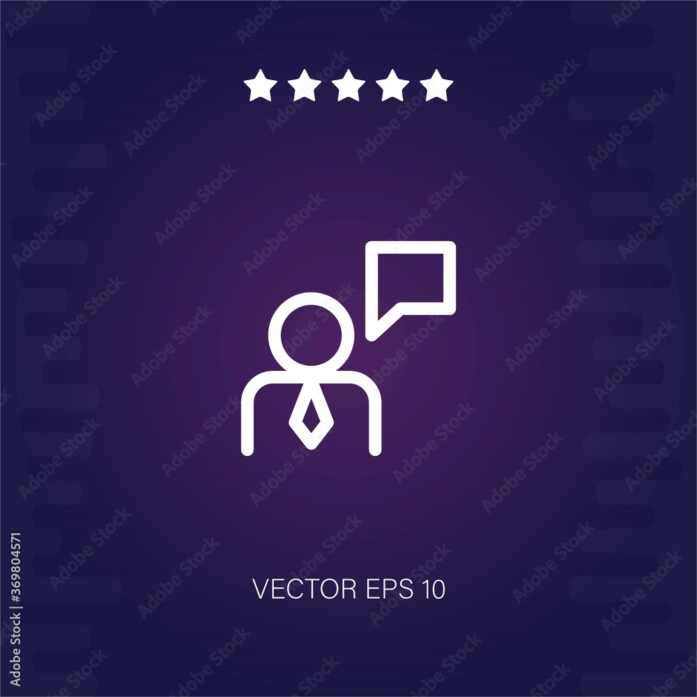 leader vector icon modern illustration leader vector icon modern illustration