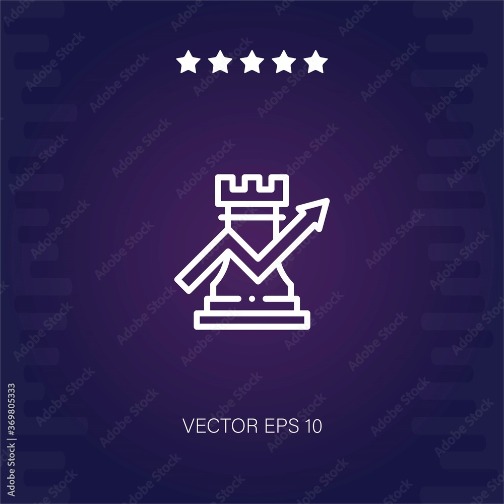 strategy vector icon modern illustration strategy vector icon modern illustration