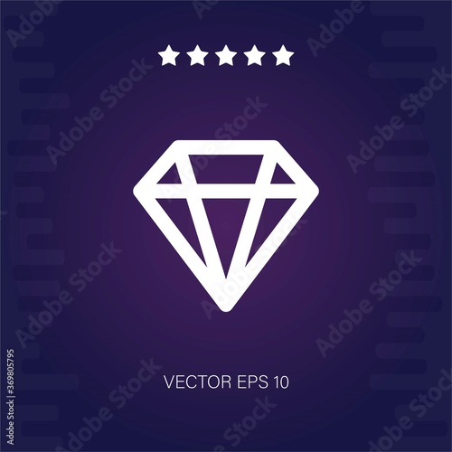 diamond vector icon modern illustration