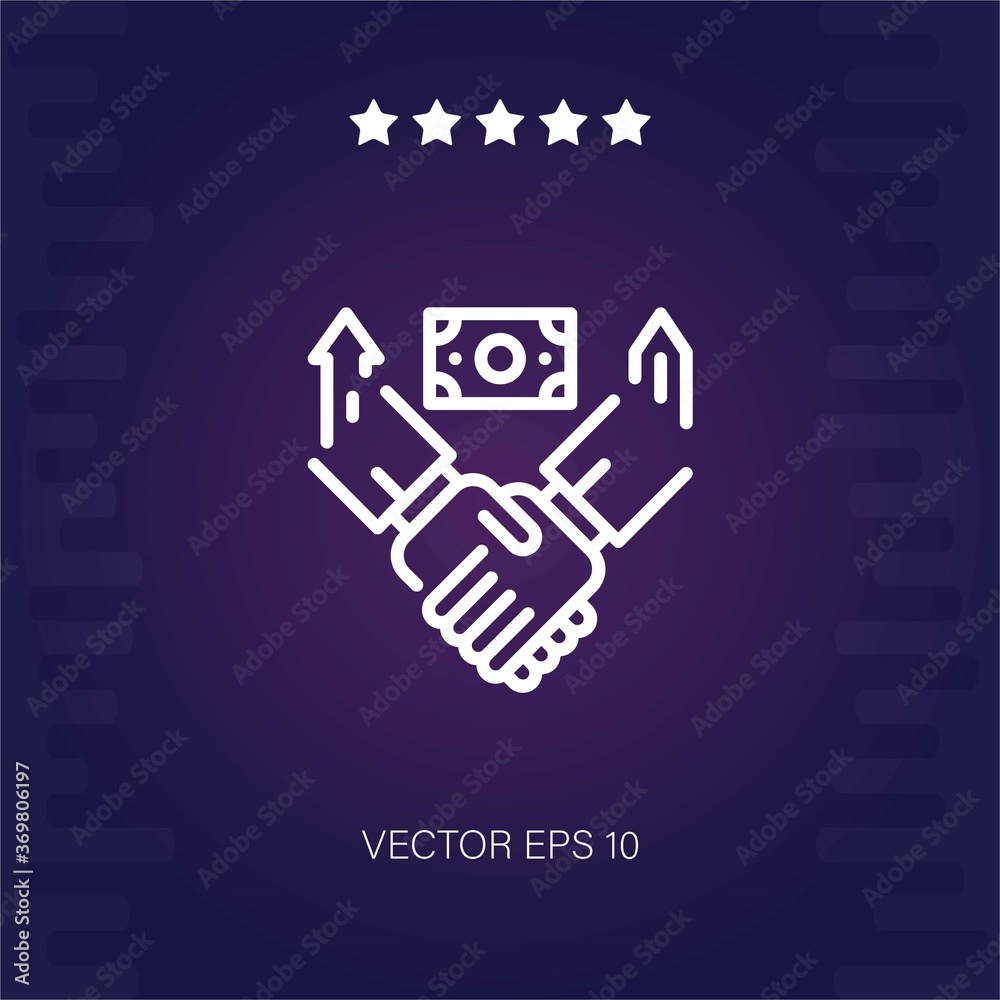 agreement vector icon modern illustration agreement vector icon modern illustration