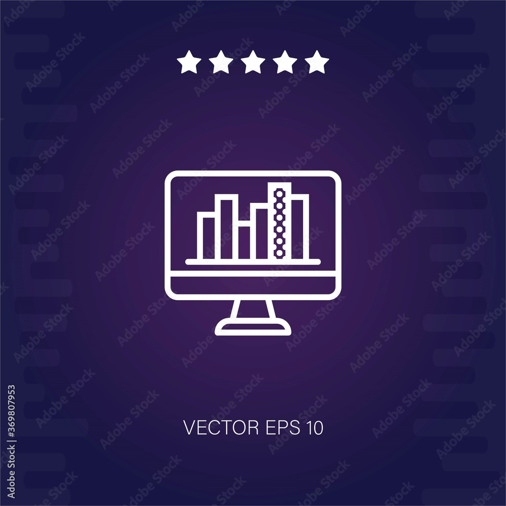 analytics vector icon modern illustration analytics vector icon modern illustration